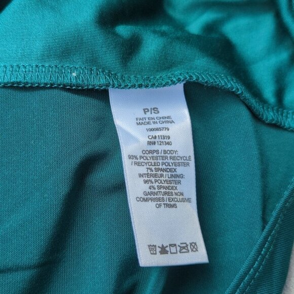 Women's Dynamite Teal Long Sleeve Bodysuit With Stretch - Size Small NWT - Picture 5 of 5
